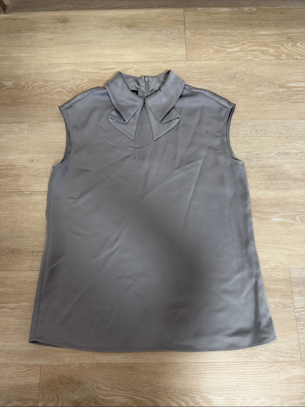 Emporio Armani Gray Silk Blouse